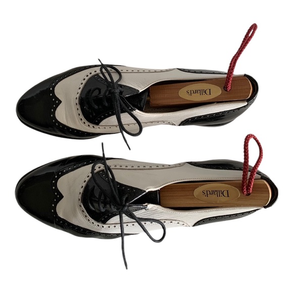 Trendy Bally Black and White Wing Tips - Picture 7 of 12